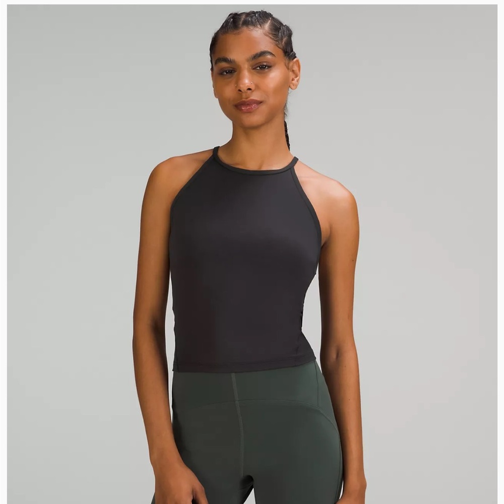 Lululemon Black Lightweight High-Neck Yoga Tank Top